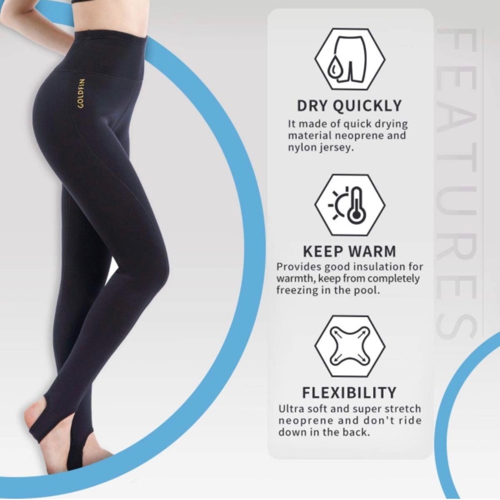 GoldFin Wetsuit Pants Women, 2mm Neoprene Pants